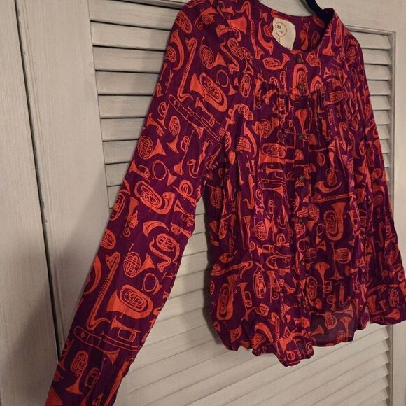 Anthropologie 22 of 52 Conversations L/S Top size 4 - Picture 2 of 7